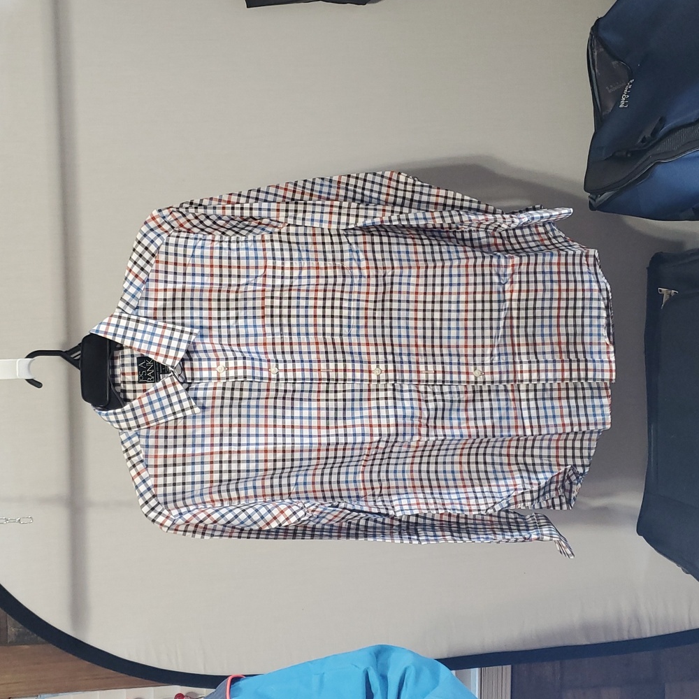Men’s Jos.A. Bank long sleeve shirt Size Large Plaid